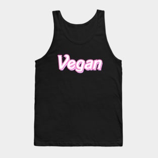 Vegan Girl (Barbie font) Tank Top